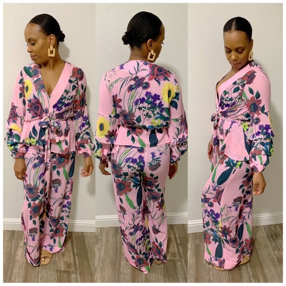 Pants - Floral Pant Set